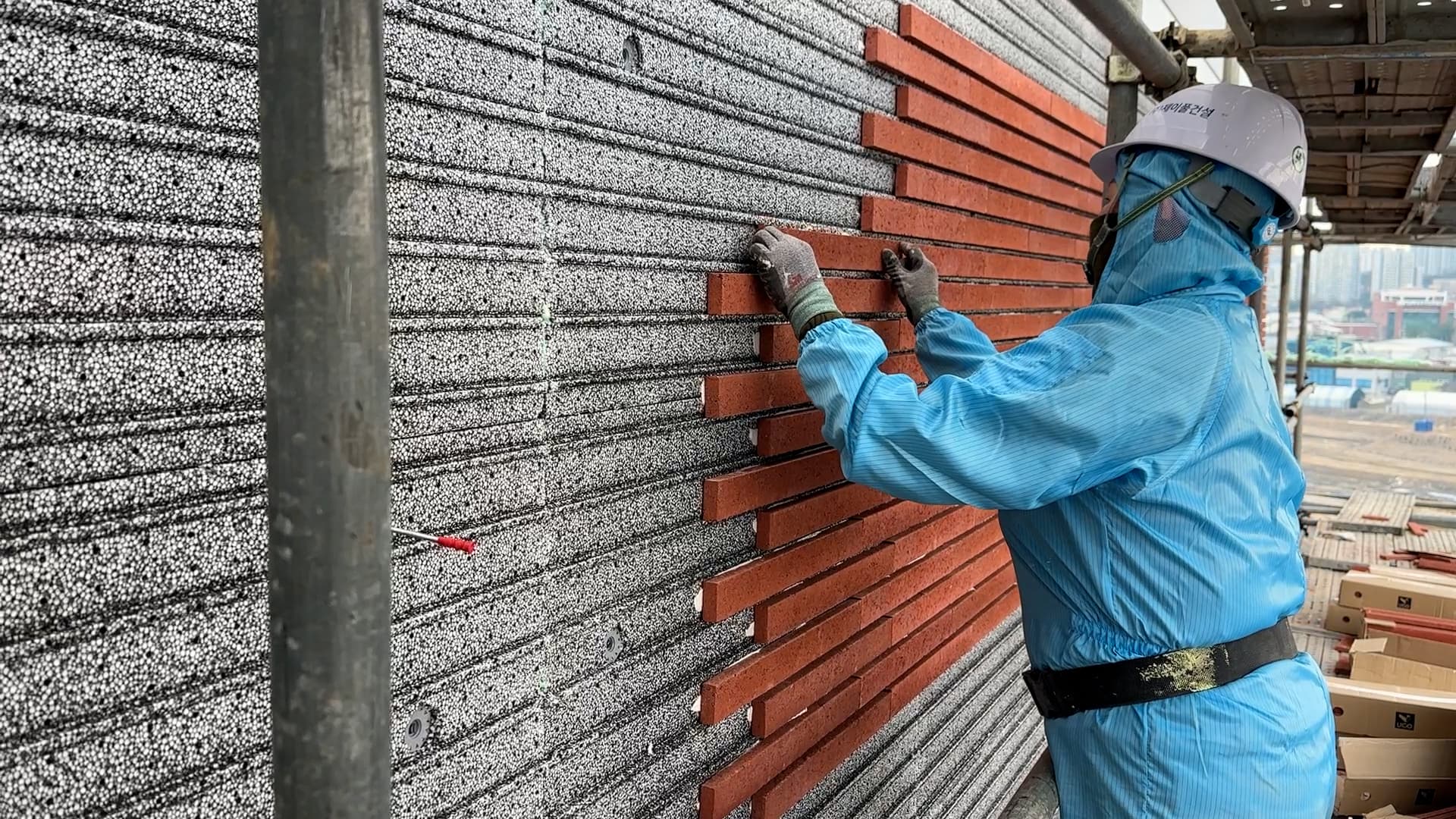 준불연 타일부착형 단열재