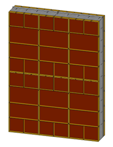 내측 거푸집 및 타설
